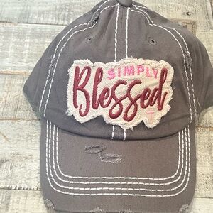 Gray Simply Blessed Cap